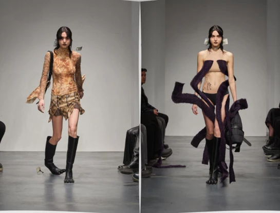 Ropa y zapatos que se rompen sobre la pasarela: este fue el desfile más original de la Semana de la Moda de Milán