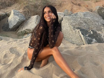 Bolso playero personalizado de Zaira Nara