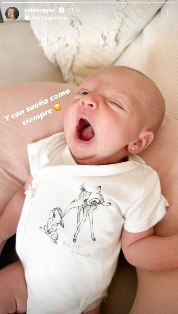 Cande Ruggeri compartió la foto más tierna de Vita, su hija recién nacida