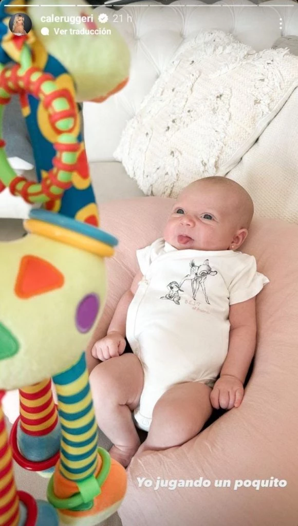 Cande Ruggeri publicó una dulce foto de su hija Vita