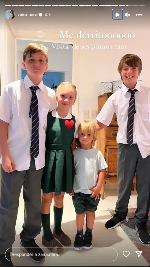 hijos de Wanda y de Zaira Nara