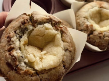 Cómo preparar muffins de limón con relleno de crema pastelera