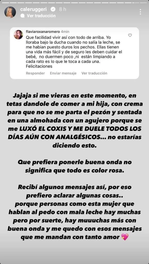 El cruce de Cande Ruggeri con una seguidora