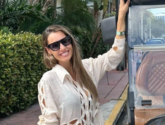 El look boho de Pampita para ir a la playa