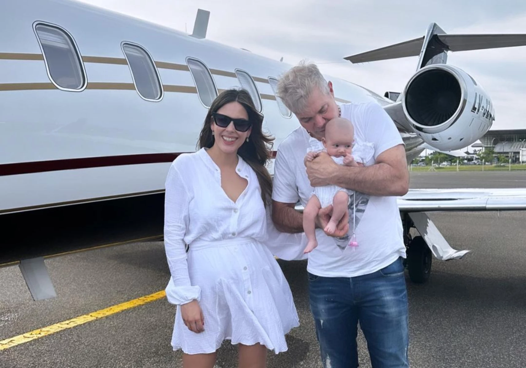 El tierno álbum de fotos de Barby Franco y Fernando Burlando junto a su hija Sarah