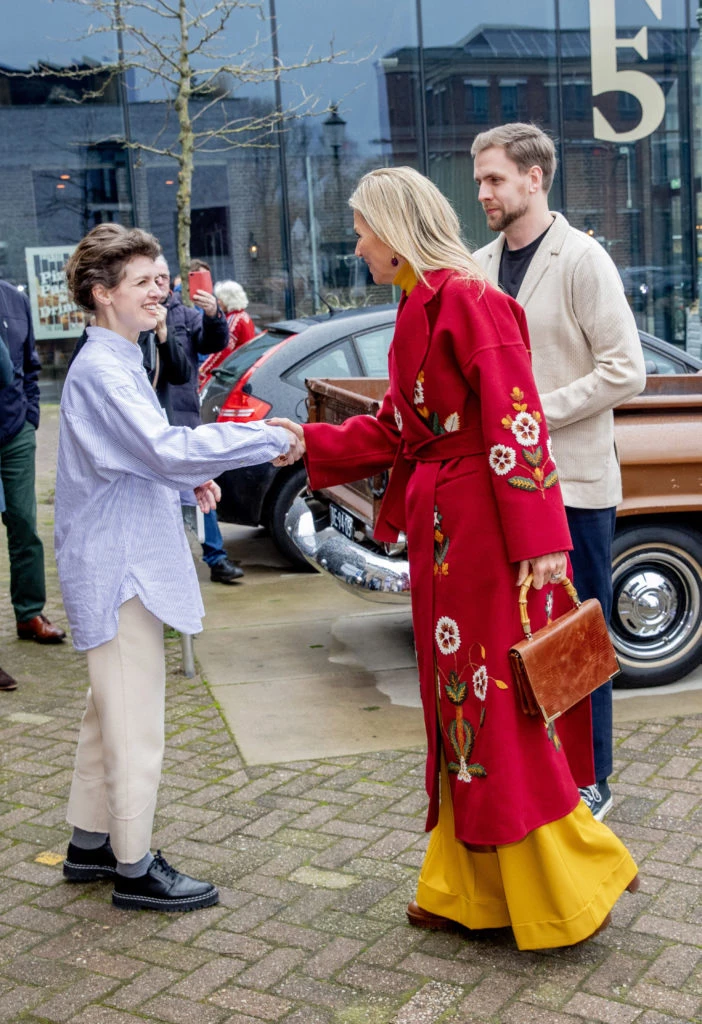 Máxima lució una jugada combinación de colores. Foto: Fotonoticias.