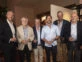 Ignacio Sarmiento (Gerente General de Enjoy Punta del Este), Tabaré Viera (Ministro de Turismo), Ricardo Cabrera (Presidente de INAVI), Luis Lacalle Pou, Fernando Mattos