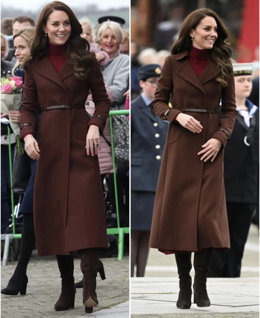 Kate Middleton lució un nuevo abrigo. Foto: Instagram.