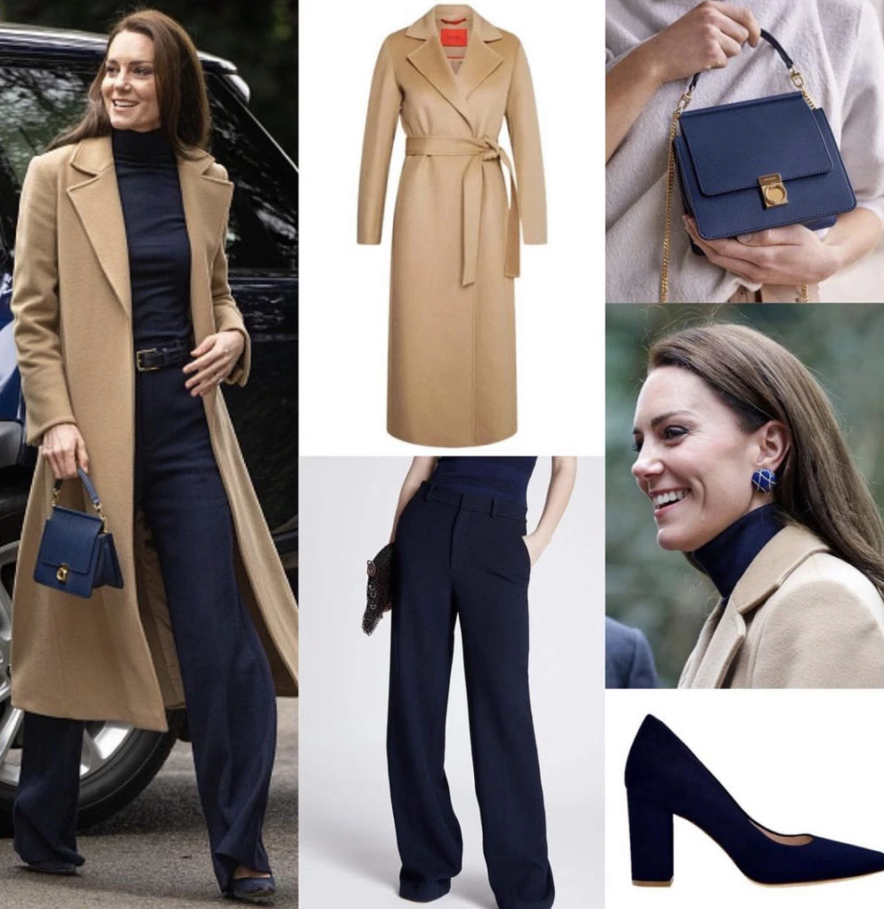 Kate Middleton y su look bitono. Foto: Instagram.