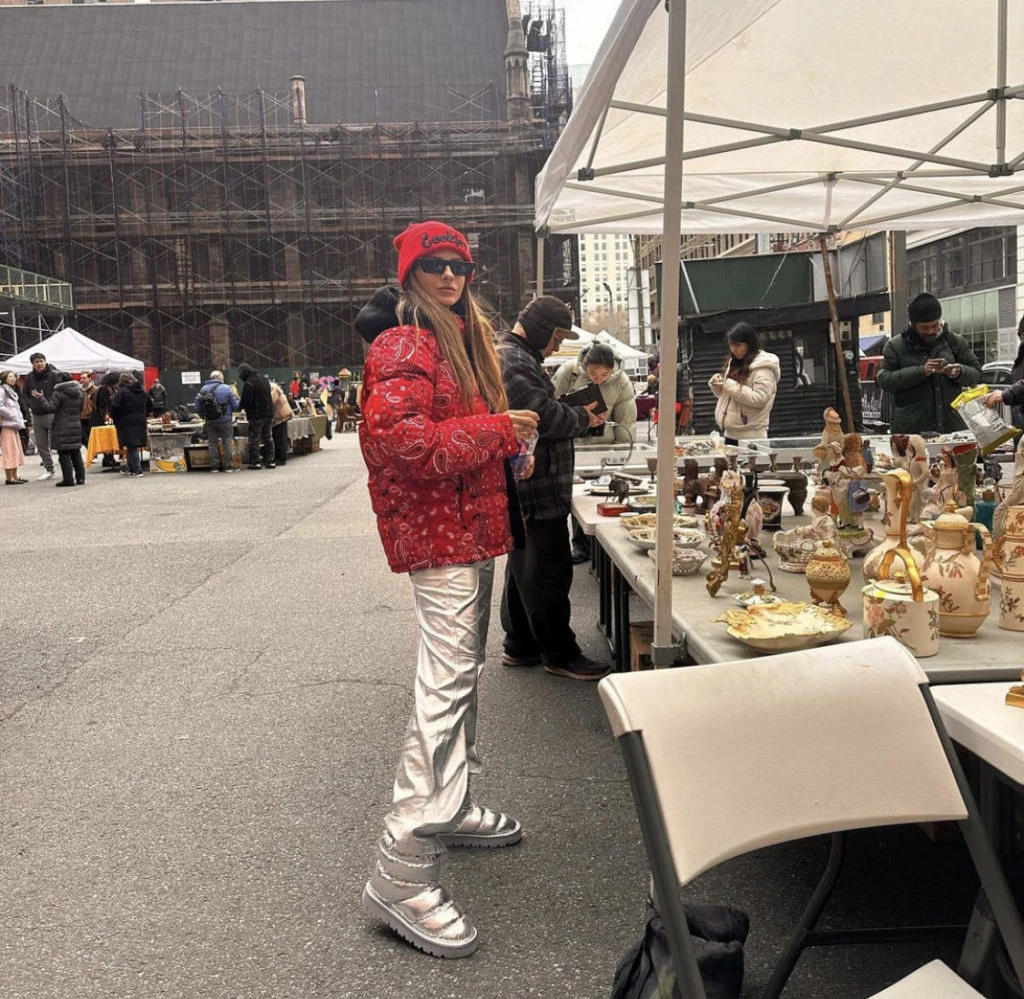 La China Suárez y un look muy cool en Nueva York. Foto: Instagram.