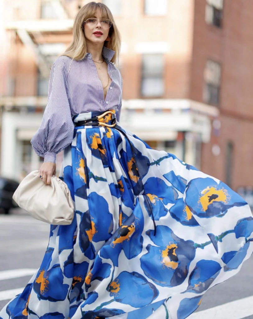 La combinación de estampados no falla. Foto: Instagram.