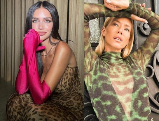 Zaira Nara y Nicole Neumann se juegan por el animal print para un look de noche súper sensual