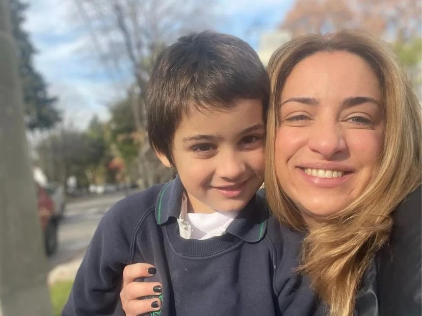 La emoción de María Julia Oliván