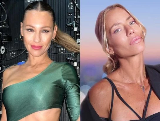 Pampita y Nicole Neumann coincidieron en looks metalizados
