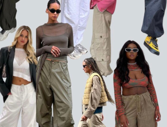 Pantalones parachute, aprendé esta palabra: son la nueva tendencia 2023