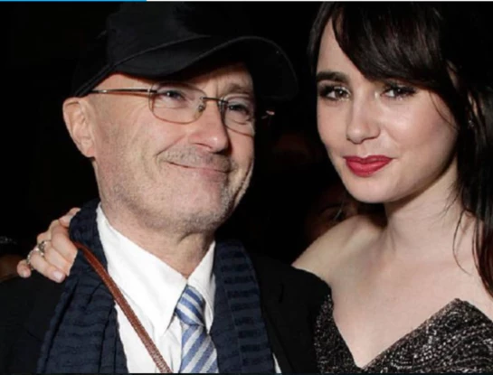 Phil y Lily Collins