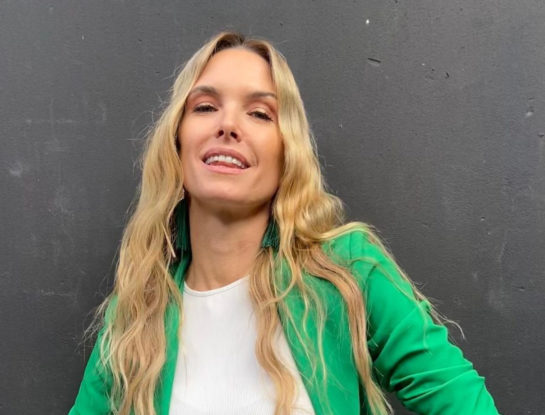 Sofía Zámolo mostró dos looks para usar con blazer