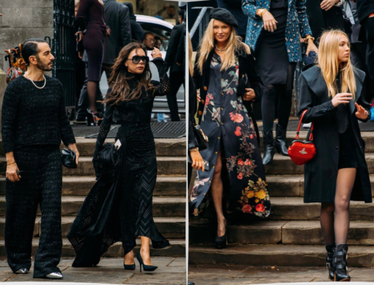 Vidriera: Desde Kate Moss hasta Marc Jacobs, los mejores looks de la despedida de Vivienne Westwood en Londres