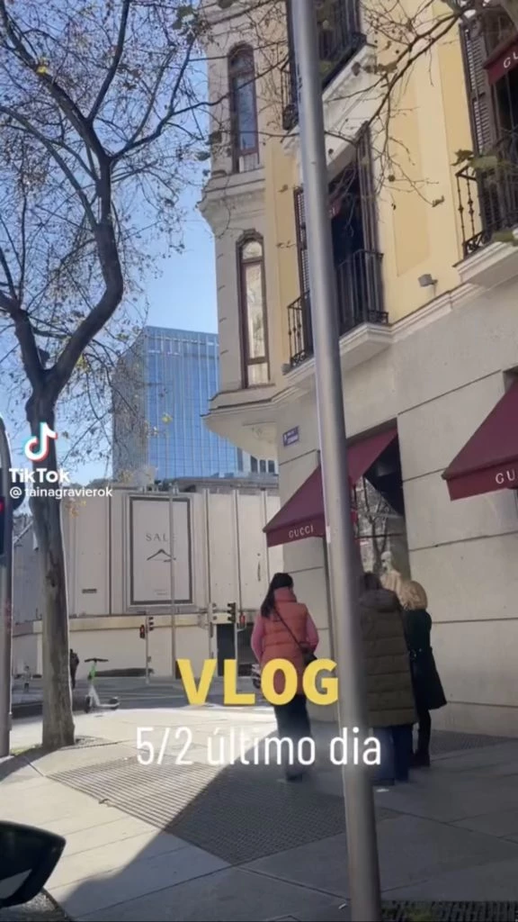 Valeria y Taína en Madrid. Foto: TikTok.