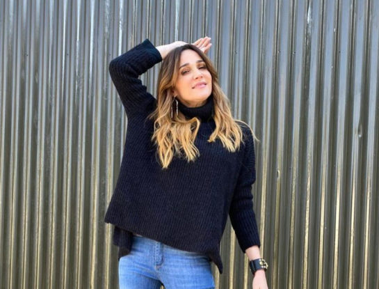 Vero Lozano llevó el abrigo XL que es perfecto para este invierno