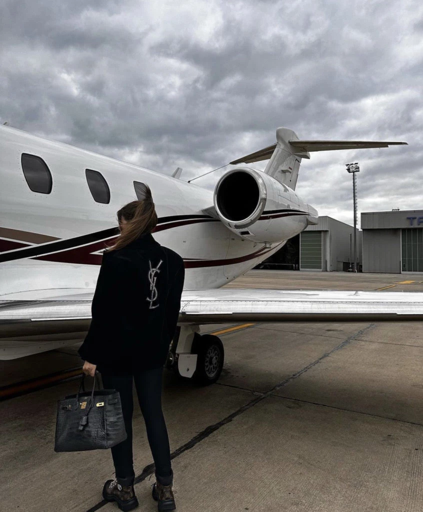 Wanda Nara aterrizó en Milán. Foto: Instagram.