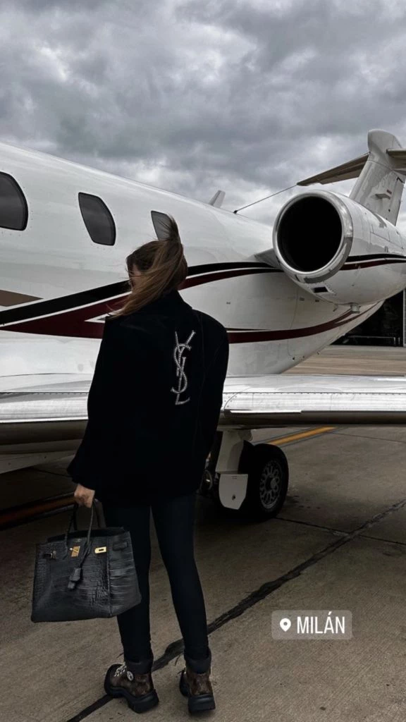 Wanda Nara y un look muy chic en Milán. Foto: Instagram.