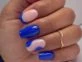 nail art en color azul