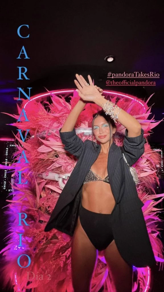 Zaira apostó por la tendencia no pants en Río. Foto: Instagram.