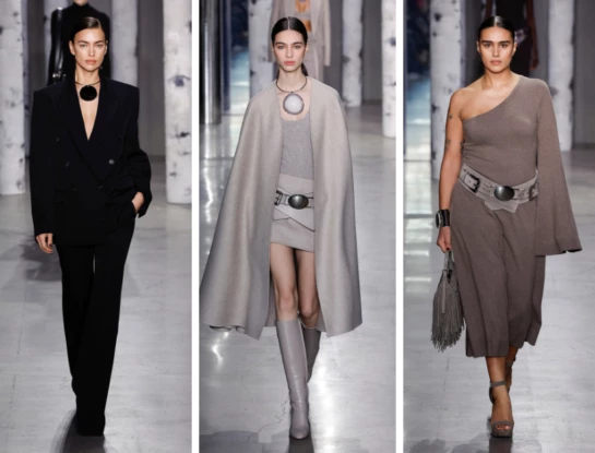 NYFW: Michael Kors fusiona la sastrería en tonos neutros con accesorios de piedra de impronta futurista