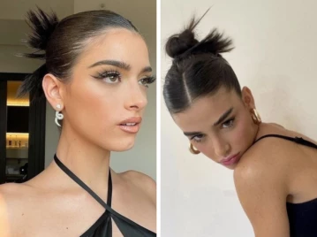 peinado viral del momento estetica y2k