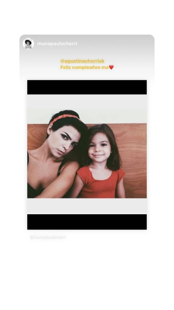 saludo de muna a agustina cherri.