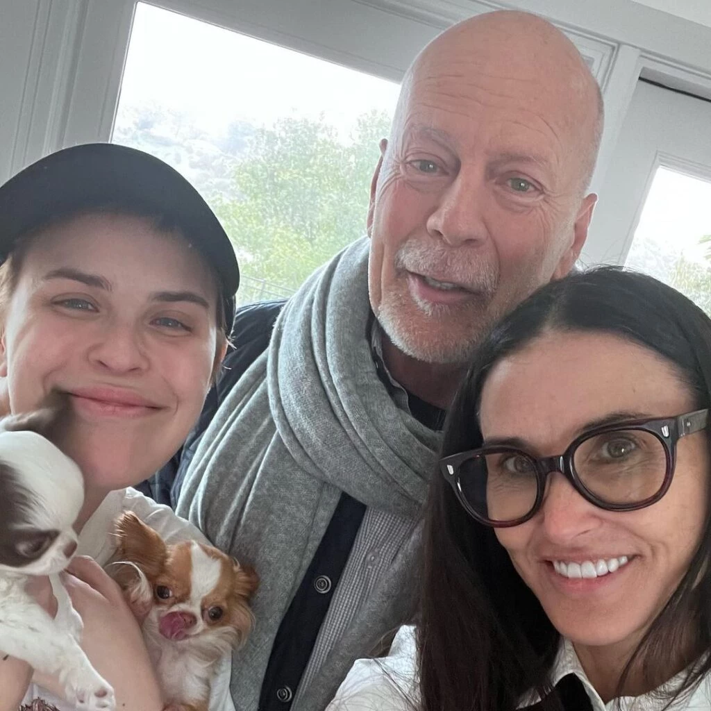Demi Moore compartió fotos inéditas de Bruce Willis