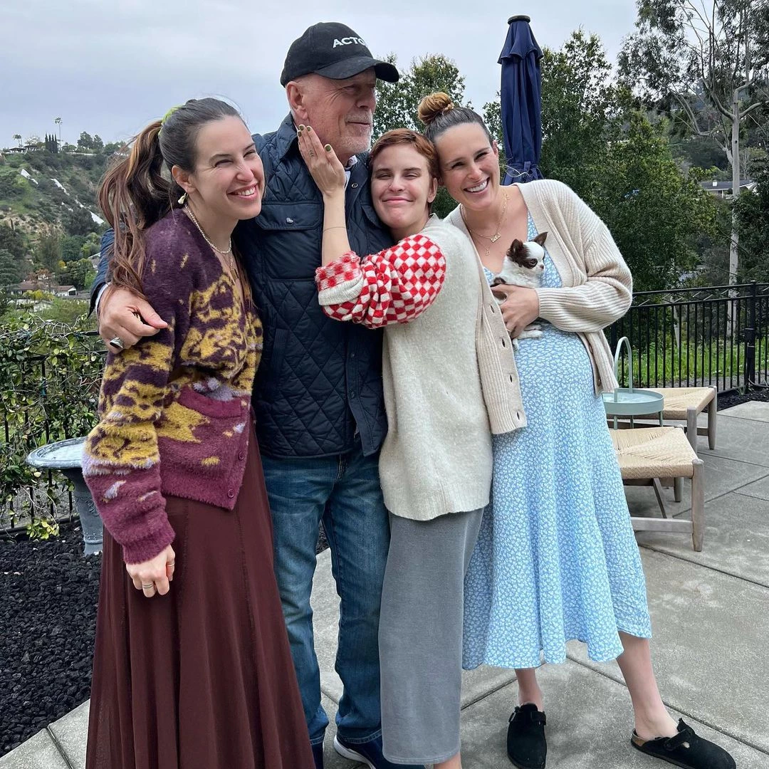 Demi Moore compartió fotos inéditas de Bruce Willis