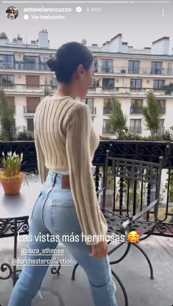 Antonela Roccuzzo cautivó con su look canchero