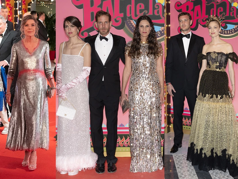 Familia Grimaldi en Baile de la Rosa