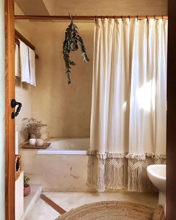 Cómo hacer cortinas de baño  Cortinas de baño, Hacer cortinas