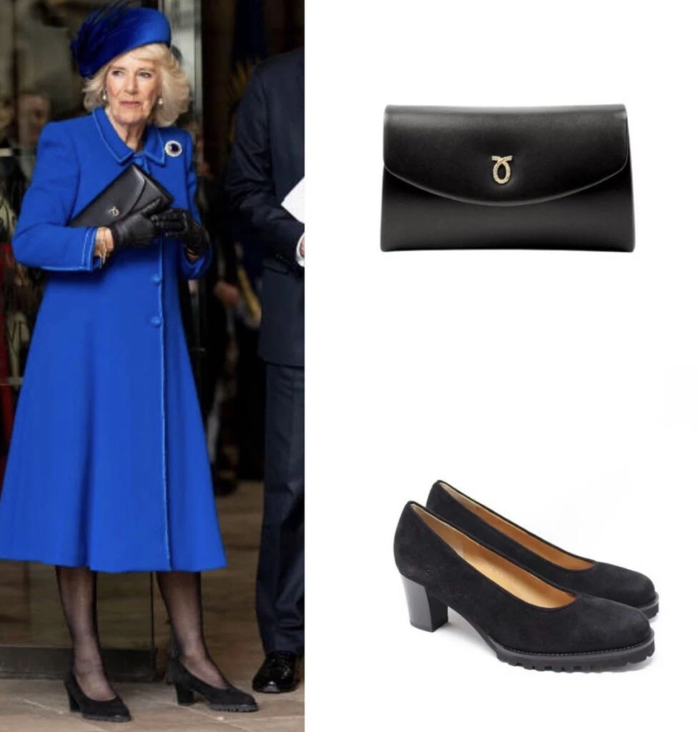 Camila apostó por stilettos chunky