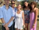 Juana Repetto, Nico Repetto, Florencia Raggi, Renata y Francisco Repettoen el casamiento de Juana