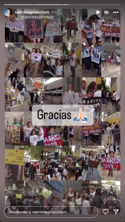 Valentina Ginocchio en el evento para recaudar votos para Marcos en Salta.