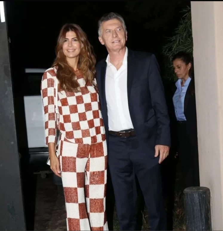 Juliana Awada y Mauricio Macri en el casamiento de Maria Eugenia Vidal y Enrique Sacco