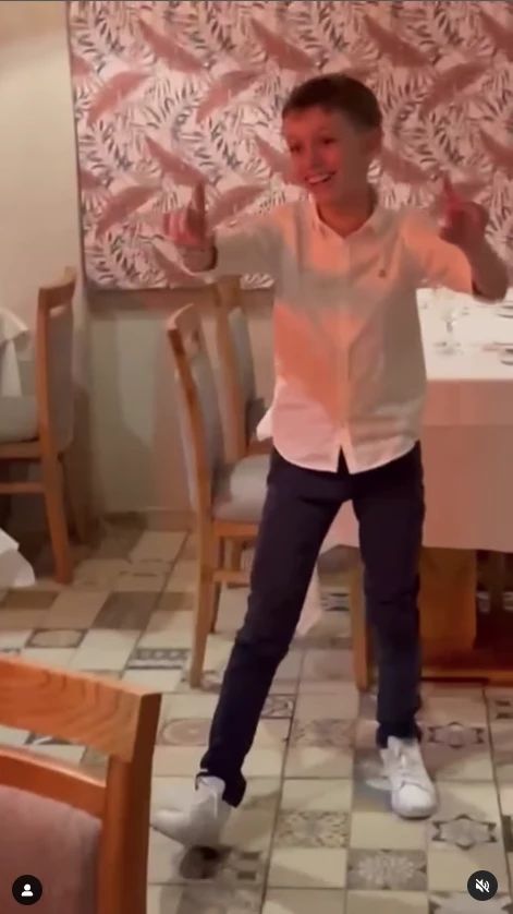 Sandra Borghi con su hijo Valentín