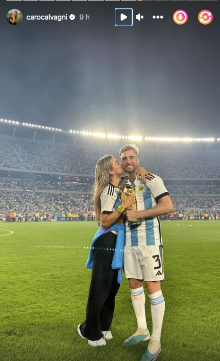 Carolina Calvagni, mujer de Nicolás Tagliafico