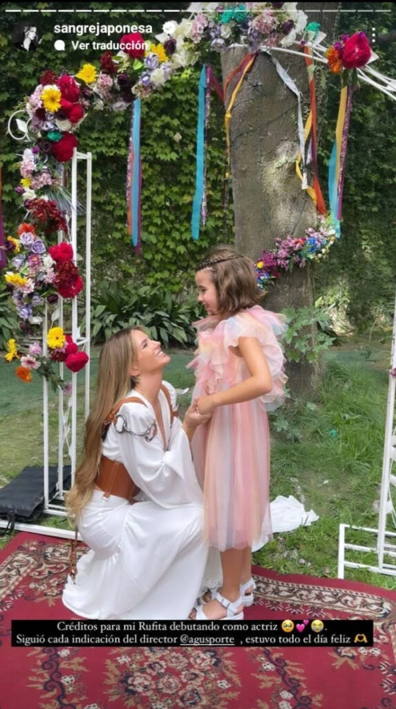 China Suárez felicitó a su hija Rufina por su debut como actriz en el videoclip de su nuevo tema