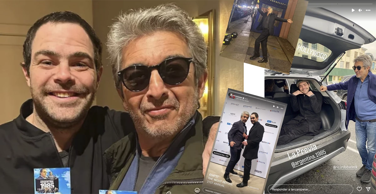 Las divertidas fotos de Ricardo Darín y Peter Lanzani en Los Ángeles ...