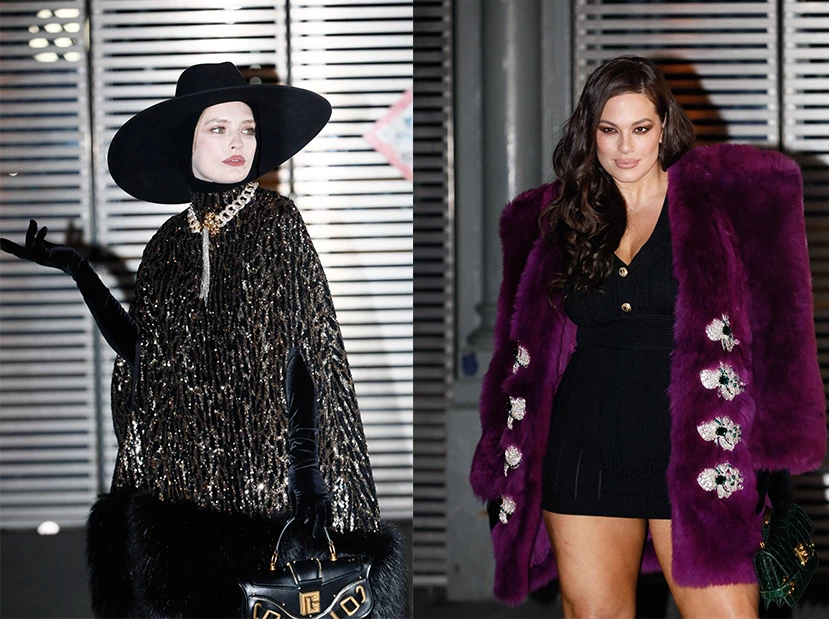 Looks street style del desfile de Balmian en la Semana de Moda de París