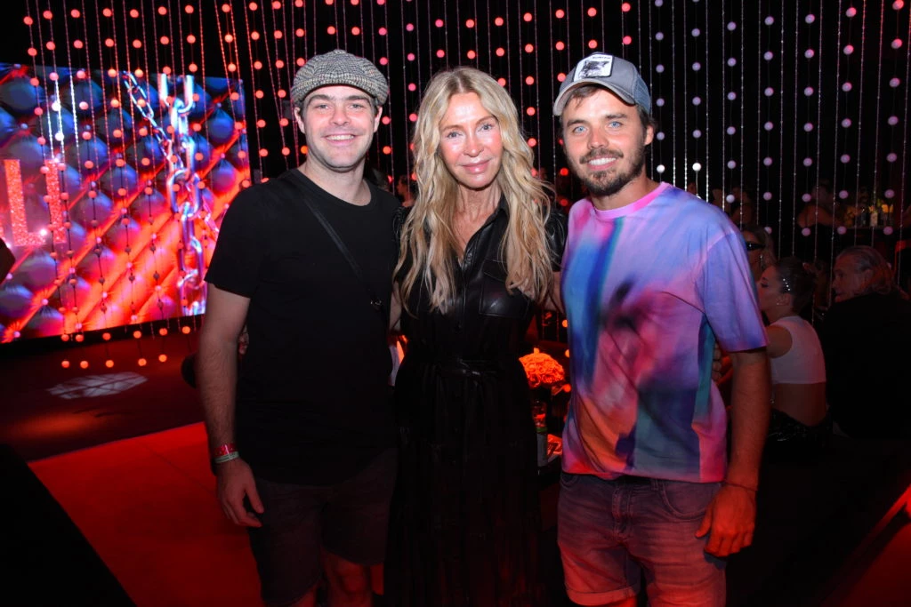 Peter Lanzani, Cris Morena y Benjamin Rojas