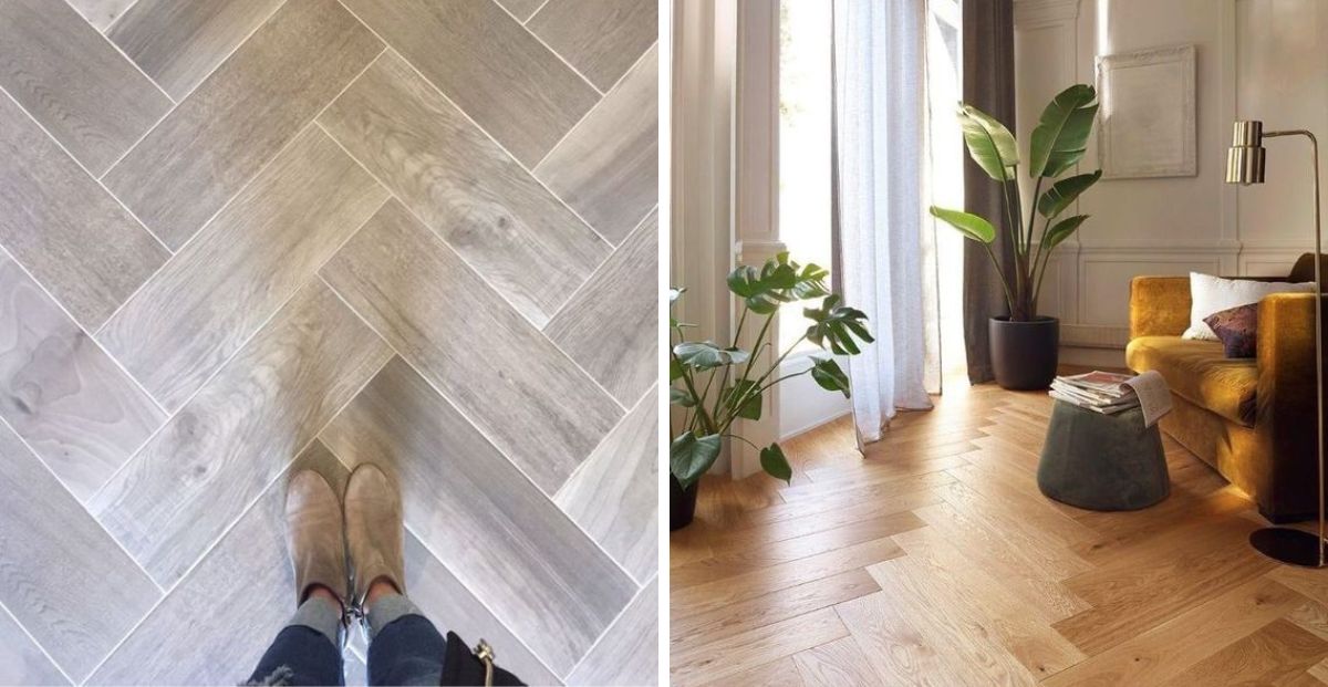 En obra los pisos de madera en espiga son los favoritos de la deco