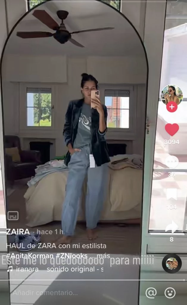 El canchero look de Zaira