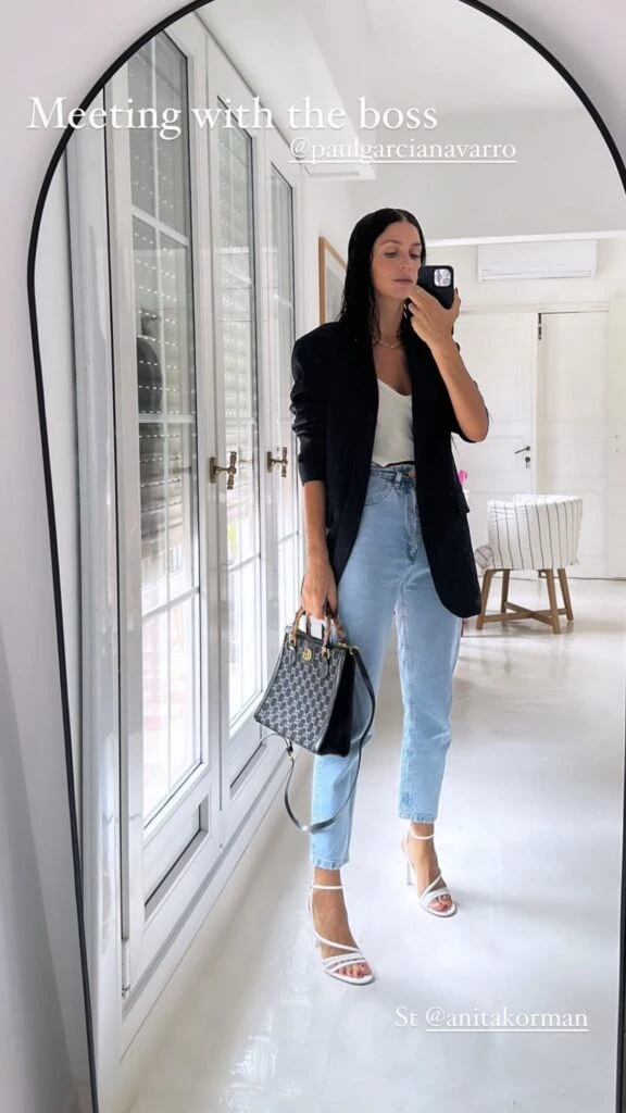 El look de Zaira para una reunión