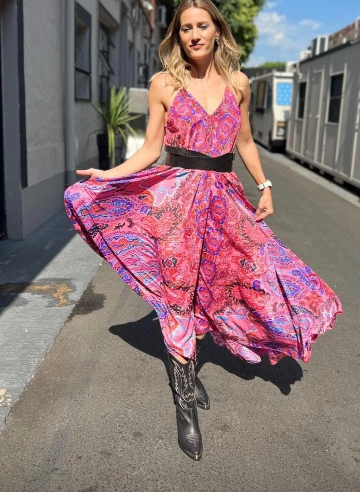 El look hippie chic de Mica Viciconte